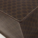 CELINE Macadam Canvas Hand Bag PVC Leather Brown Gold Auth ep14779-17