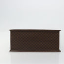 CELINE Macadam Canvas Hand Bag PVC Leather Brown Gold Auth ep14779-5