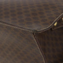 CELINE Macadam Canvas Hand Bag PVC Leather Brown Gold Auth ep14780-8