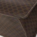 CELINE Macadam Canvas Hand Bag PVC Leather Brown Gold Auth ep14780-16