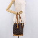 LOUIS VUITTON Monogram Bucket PM Shoulder Bag M42238 LV Auth ep14782-27