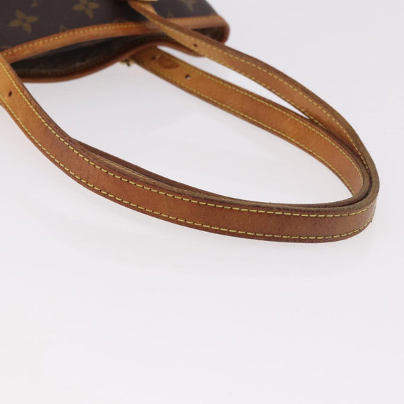 LOUIS VUITTON Monogram Bucket PM Shoulder Bag M42238 LV Auth ep14782