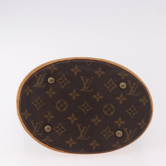 LOUIS VUITTON Monogram Bucket PM Shoulder Bag M42238 LV Auth ep14782