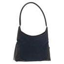 Salvatore Ferragamo Shoulder Bag Canvas Navy Auth ep14784-1