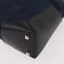 Salvatore Ferragamo Shoulder Bag Canvas Navy Auth ep14784-11