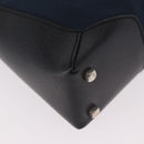 Salvatore Ferragamo Shoulder Bag Canvas Navy Auth ep14784-12