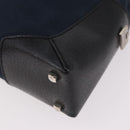 Salvatore Ferragamo Shoulder Bag Canvas Navy Auth ep14784-13