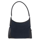 Salvatore Ferragamo Shoulder Bag Canvas Navy Auth ep14784-2