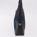 Salvatore Ferragamo Shoulder Bag Canvas Navy Auth ep14784-4