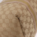 GUCCI GG Canvas Tote Bag Beige Gold 139260 Auth ep14785-13