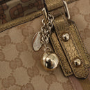 GUCCI GG Canvas Tote Bag Beige Gold 139260 Auth ep14785-15