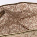 GUCCI GG Canvas Tote Bag Beige Gold 139260 Auth ep14785-18