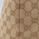 GUCCI GG Canvas Tote Bag Beige Gold 139260 Auth ep14785-5