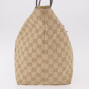 GUCCI GG Canvas Tote Bag Beige Gold 139260 Auth ep14785-6