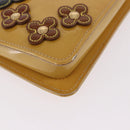 LOUIS VUITTON Vernis Lexington Accessory Pouch Flower Beige M92246 Auth ep14787-16