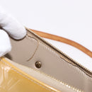 LOUIS VUITTON Vernis Lexington Accessory Pouch Flower Beige M92246 Auth ep14787-10