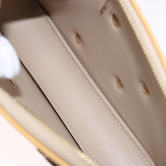 LOUIS VUITTON Vernis Lexington Accessory Pouch Flower Beige M92246 Auth ep14787