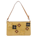LOUIS VUITTON Vernis Lexington Accessory Pouch Flower Beige M92246 Auth ep14787-13