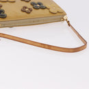 LOUIS VUITTON Vernis Lexington Accessory Pouch Flower Beige M92246 Auth ep14787-7