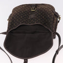 LOUIS VUITTON Monogram Mini Lin Saumur PM Bag Brown M95227 LV Auth ep14788A-10