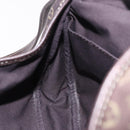 LOUIS VUITTON Monogram Mini Lin Saumur PM Bag Brown M95227 LV Auth ep14788A-26