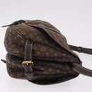 LOUIS VUITTON Monogram Mini Lin Saumur PM Bag Brown M95227 LV Auth ep14788A-3