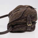 LOUIS VUITTON Monogram Mini Lin Saumur PM Bag Brown M95227 LV Auth ep14788A-4