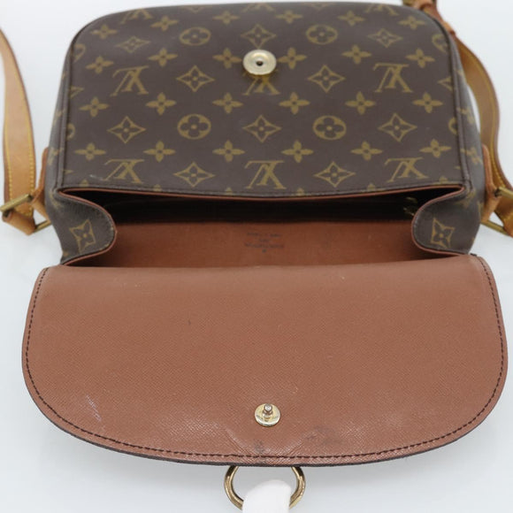 LOUIS VUITTON Monogram Saint Cloud GM Umhängetasche M51242 LV Auth ep14790
