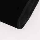 GUCCI Chain Shoulder Bag Velor Black Gold Auth ep14794-15