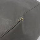 CELINE Horizontal Cabas Tote Bag Leather Gray Gold Auth ep14795-9