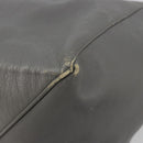 CELINE Horizontal Cabas Tote Bag Leather Gray Gold Auth ep14795-15