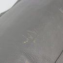 CELINE Horizontal Cabas Tote Bag Leather Gray Gold Auth ep14795-10