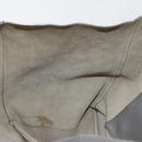 CELINE Horizontal Cabas Tote Bag Leather Gray Gold Auth ep14795-19