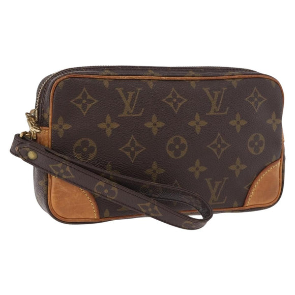 LOUIS VUITTON Monogram Marly Dragonne PM Clutch Bag M51827 LV Auth ep14798
