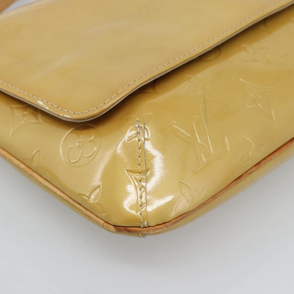 LOUIS VUITTON Monogram Vernis Thompson Street Bag Beige M91301 LV Auth ep14801