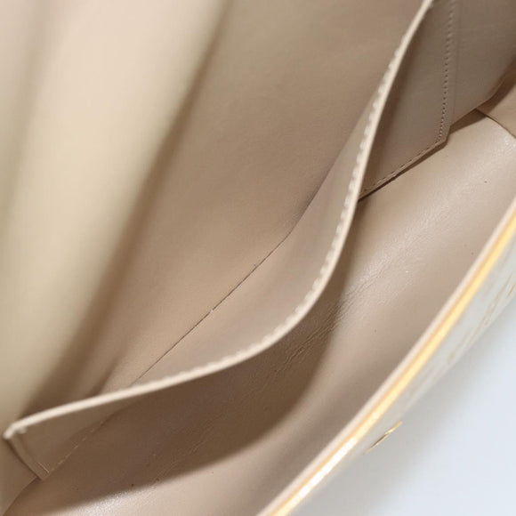 LOUIS VUITTON Monogram Vernis Thompson Street Bag Beige M91301 LV Auth ep14801