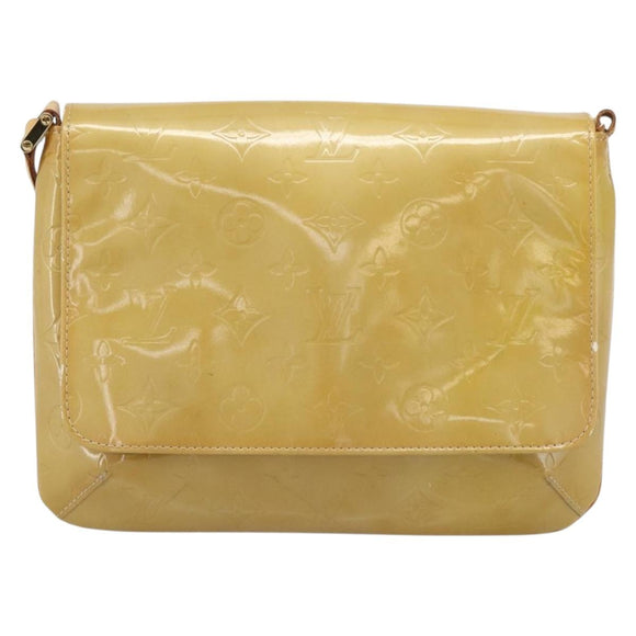 LOUIS VUITTON Monogram Vernis Thompson Street Bag Beige M91301 LV Auth ep14801