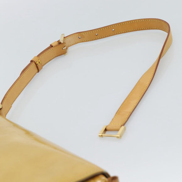 LOUIS VUITTON Monogram Vernis Thompson Street Bag Beige M91301 LV Auth ep14801