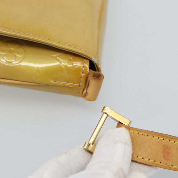 LOUIS VUITTON Monogram Vernis Thompson Street Bag Beige M91301 LV Auth ep14801