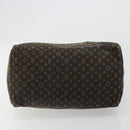 LOUIS VUITTON Monogram Mini Lin Speedy 30 Bag Brown Ebene M95224 LV Auth ep14803-6