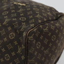 LOUIS VUITTON Monogram Mini Lin Speedy 30 Bag Brown Ebene M95224 LV Auth ep14803-15