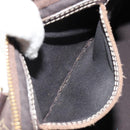 LOUIS VUITTON Monogram Mini Lin Speedy 30 Bag Brown Ebene M95224 LV Auth ep14803-24