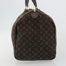LOUIS VUITTON Monogram Mini Lin Speedy 30 Bag Brown Ebene M95224 LV Auth ep14803-3