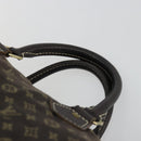 LOUIS VUITTON Monogram Mini Lin Speedy 30 Bag Brown Ebene M95224 LV Auth ep14803-14