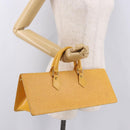 LOUIS VUITTON Epi Sac Triangle Hand Bag Yellow M52099 LV Auth ep14809-21