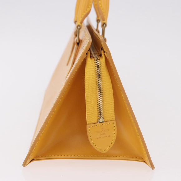 LOUIS VUITTON Epi Sac Triangle Hand Bag Yellow M52099 LV Auth ep14809