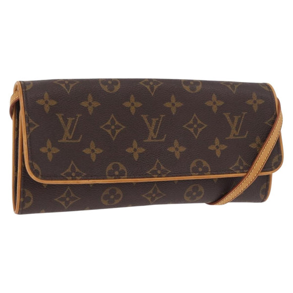 LOUIS VUITTON Monogram Pochette Twin GM Shoulder Bag M51852 LV Auth ep14810