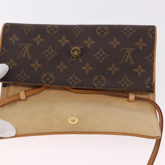 LOUIS VUITTON Monogram Pochette Twin GM Shoulder Bag M51852 LV Auth ep14810