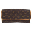 LOUIS VUITTON Monogram Pochette Twin GM Shoulder Bag M51852 LV Auth ep14810-13