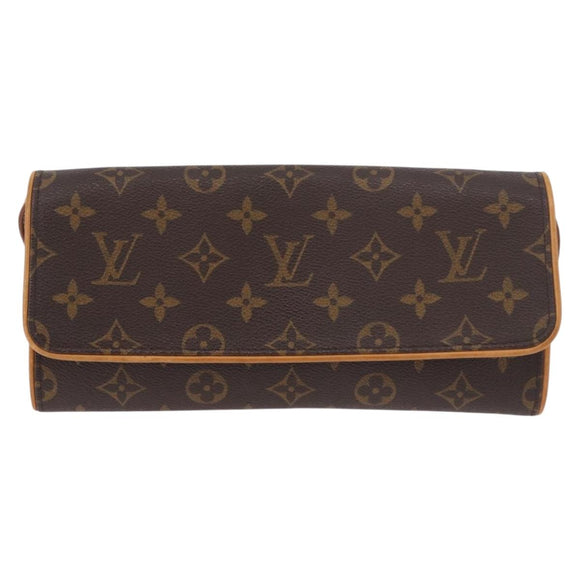 LOUIS VUITTON Monogram Pochette Twin GM Shoulder Bag M51852 LV Auth ep14810